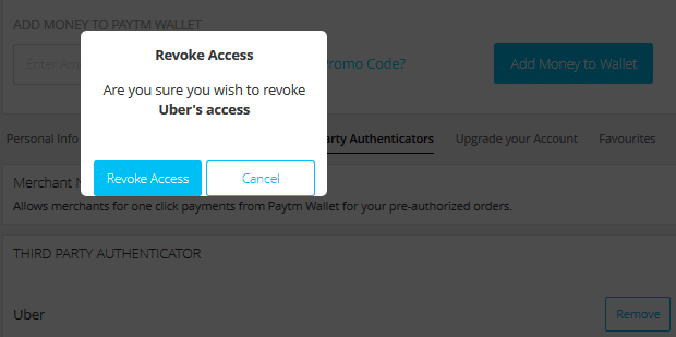 Delete Paytm Account From Uber