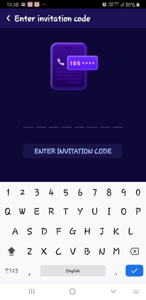 How to enter Invitation Code?