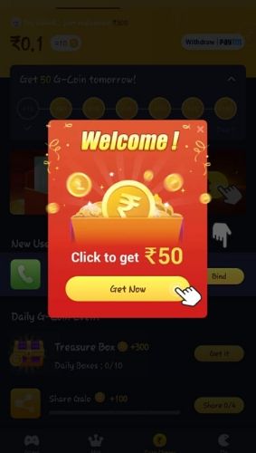Galo App Download On Sign Up Rs.50 + Per Refer Rs.5